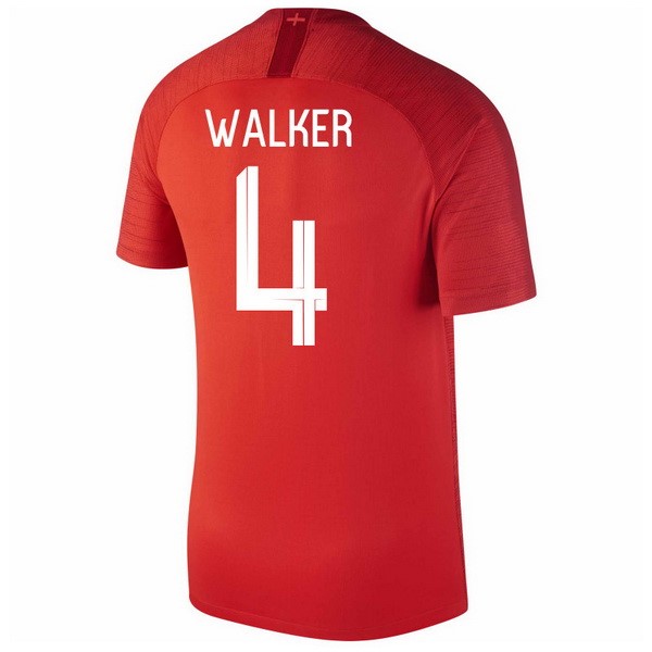 Camiseta Inglaterra 2ª Walker 2018 Rojo